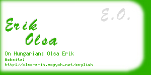 erik olsa business card